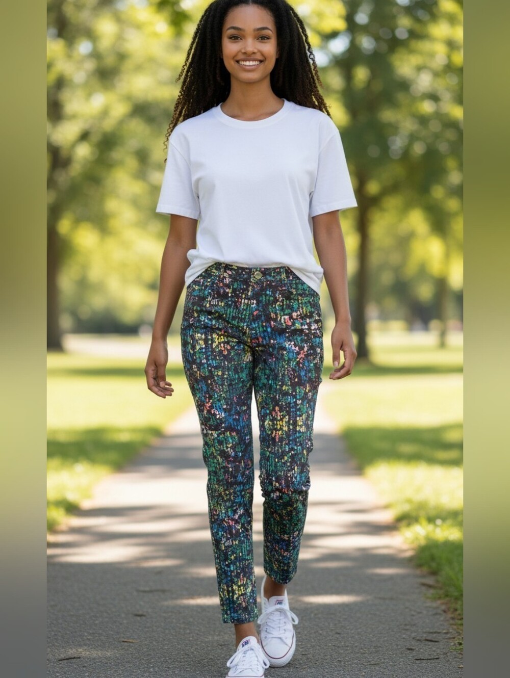 Derek Lam DesigNation Print Slim Ankle Pants Nightshade Multi Luxe Fall Style
